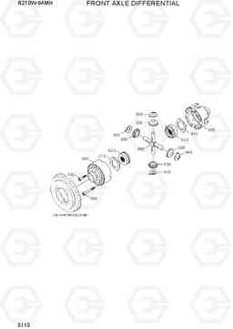 5110 FRONT AXLE DIFFERENTIAL R210W9AMH, Hyundai