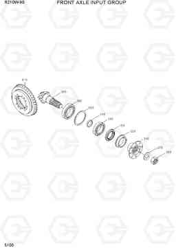 5100 FRONT AXLE INPUT GROUP R210W-9S, Hyundai