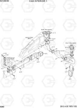 6080 CAB INTERIOR 1 R210W-9S, Hyundai