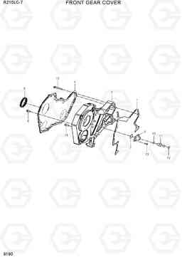 9190 FRONT GEAR COVER R215LC-7(INDIA), Hyundai