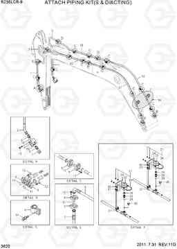 3620 ATTACH PIPING KIT(S & D/ACTING) R235LCR-9, Hyundai