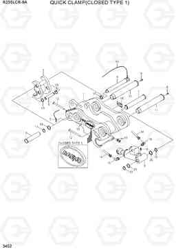 3452 QUICK CLAMP(CLOSED TYPE 1, -#0002) R235LCR-9A, Hyundai