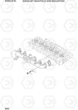 9550 EXHAUST MANIFOLD AND MOUNTING R235LCR-9A, Hyundai
