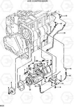 8520 AIR COMPRESSOR R290LC, Hyundai