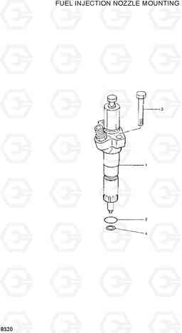 8320 FUEL INJECTION NOZZLE MOUNTING R290LC-3H, Hyundai