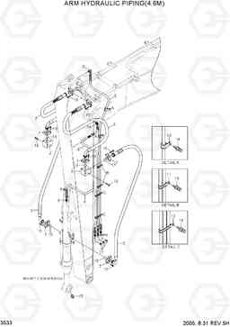 3533 ARM HYDRAULIC PIPING(4.6M) R290LC-7, Hyundai