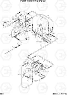 3250 PILOT HYD PIPING(BASE 2) R300LC-7, Hyundai