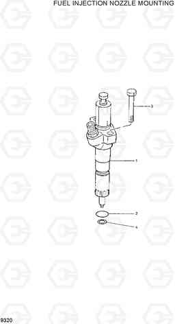 9320 FUEL INJECTION NOZZLE MOUNTING R300LC-7, Hyundai