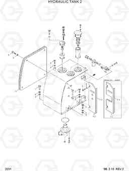 2031 HYDRAULIC TANK 2 R320LC-3, Hyundai