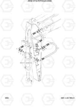 2083 ARM HYD PIPING(4.05M) R320LC-3, Hyundai