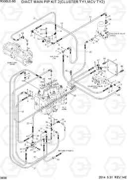 3636 D/ACT MAIN PIP KIT2(CLUSTER TY1,MCV TY2) R330LC-9S, Hyundai
