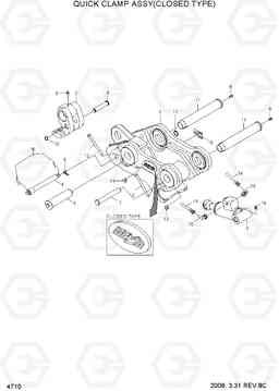 4710 QUICK CLAMP ASSY(CLOSED TYPE) R35Z-7, Hyundai