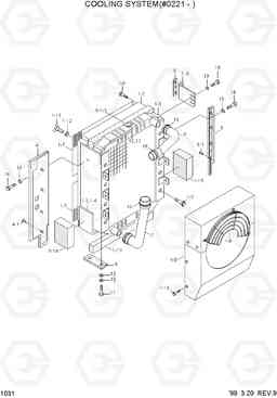 1031 COOLING SYSTEM(#0221-) R360LC-3H, Hyundai