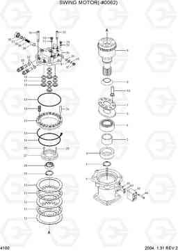 4100 SWING MOTOR(-#0062) R360LC-7, Hyundai