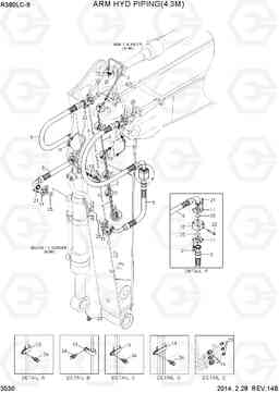 3530 ARM HYDRAULIC PIPING(4.3M, SUPER LONG) R380LC-9, Hyundai
