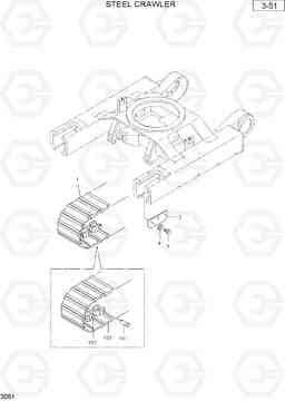 3051 STEEL CRAWLER R36N-7, Hyundai