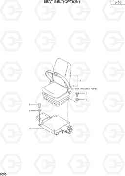 6053 SEAT BELT(OPTION) R36N-7, Hyundai