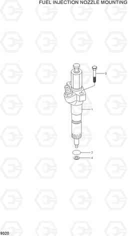 9320 FUEL INJECTION NOZZLE MOUNTING R370LC-7, Hyundai