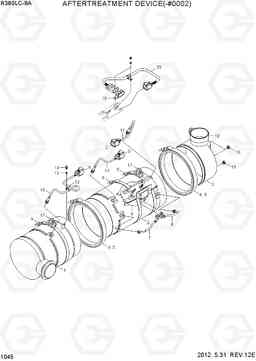 1045 AFTERTREATMENT DEVICE(-#0002) R380LC-9A, Hyundai
