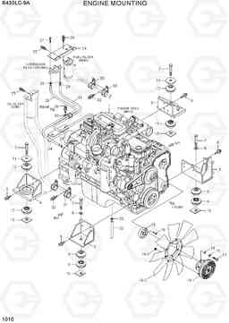 1010 ENGINE MOUNTING R430LC-9A, Hyundai