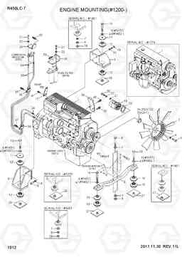 1012 ENGINE MOUNTING(#1200-) R450LC-7, Hyundai