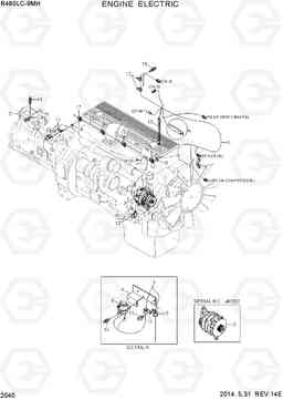 2040 ENGINE ELECTRIC R480LC-9MH, Hyundai