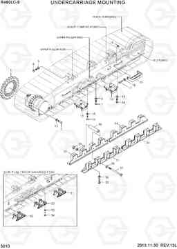 5010 UNDERCARRIAGE MOUNTING R480LC-9, Hyundai