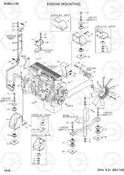 1010 ENGINE MOUNTING R480LC-9S, Hyundai
