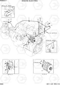 2040 ENGINE ELECTRIC R500LC-7, Hyundai