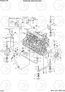 1010 ENGINE MOUNTING R520LC-9A, Hyundai