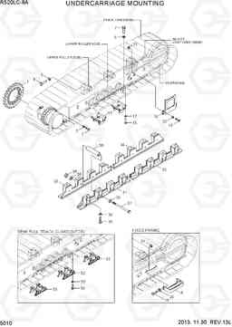 5010 UNDERCARRIAGE MOUNTING R520LC-9A, Hyundai