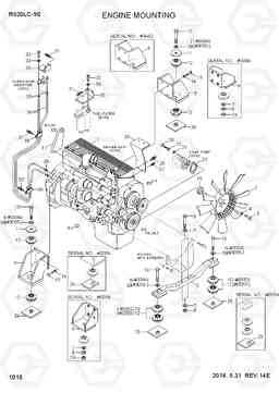 1010 ENGINE MOUNTING R520LC-9S, Hyundai