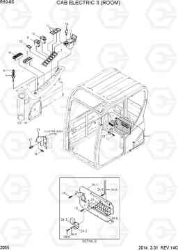 2055 CAB ELECTRIC 3 (ROOM) R60-9S, Hyundai