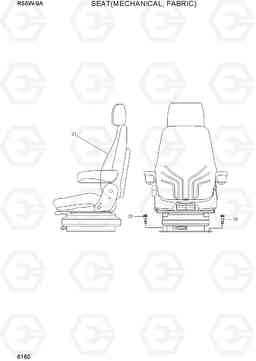 6160 SEAT(MECHANICAL, FABRIC) R55W-9A, Hyundai