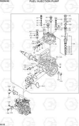 9110 FUEL INJECTION PUMP R60W-9S, Hyundai