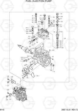 9110 FUEL INJECTION PUMP R55W-7, Hyundai