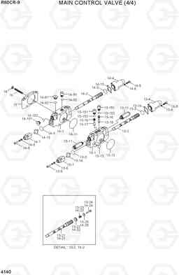 4140 MAIN CONTROL VALVE (4/4) R60CR-9, Hyundai