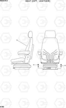 6180 SEAT (OPT,LEATHER) R60CR-9, Hyundai