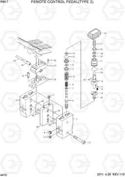 4415 REMOTE CONTROL PEDAL(TYPE 2) R80-7, Hyundai