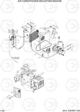 1120 AIR CONDITIONER MOUNTING-ENGINE R80-7A, Hyundai
