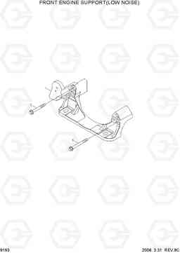9193 FRONT ENGINE SUPPORT(LOW NOISE) R800LC-7A, Hyundai