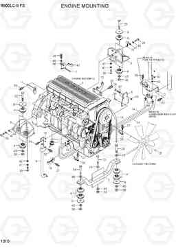 1010 ENGINE MOUNTING R800LC-9 FS, Hyundai