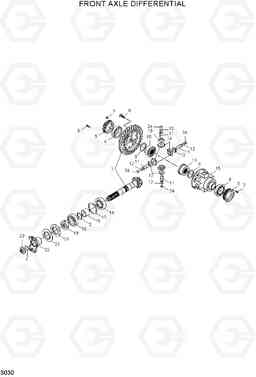 3030 FRONT AXLE DIFFERENTIAL R95W-3, Hyundai