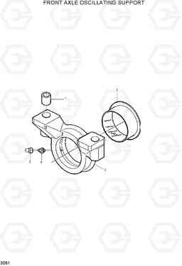 3061 FRONT AXLE OSCILLATING SUPPORT R95W-3, Hyundai