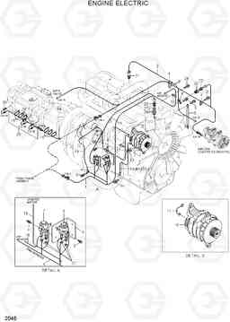 2045 ENGINE ELECTRIC R210LC-7(#98001-), Hyundai