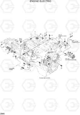 2040 ENGINE ELECTRIC R210LC-7H(#9001-), Hyundai