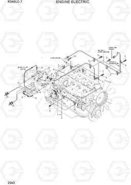 2040 ENGINE ELECTRIC R340LC-7(INDIA), Hyundai