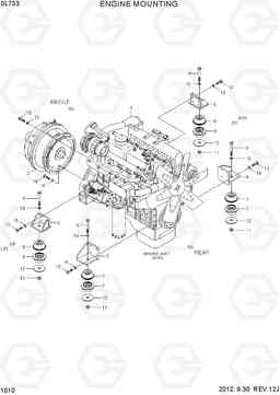 1010 ENGINE MOUNTING SL733, Hyundai