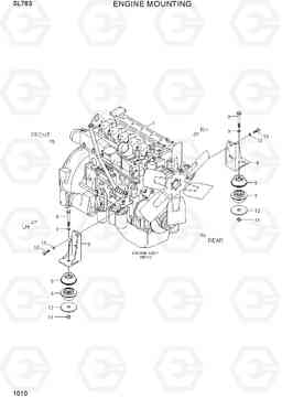 1010 ENGINE MOUNTING SL763(-#0500), Hyundai