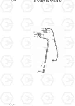 9400 CHARGER OIL PIPE ASSY SL763(-#0500), Hyundai